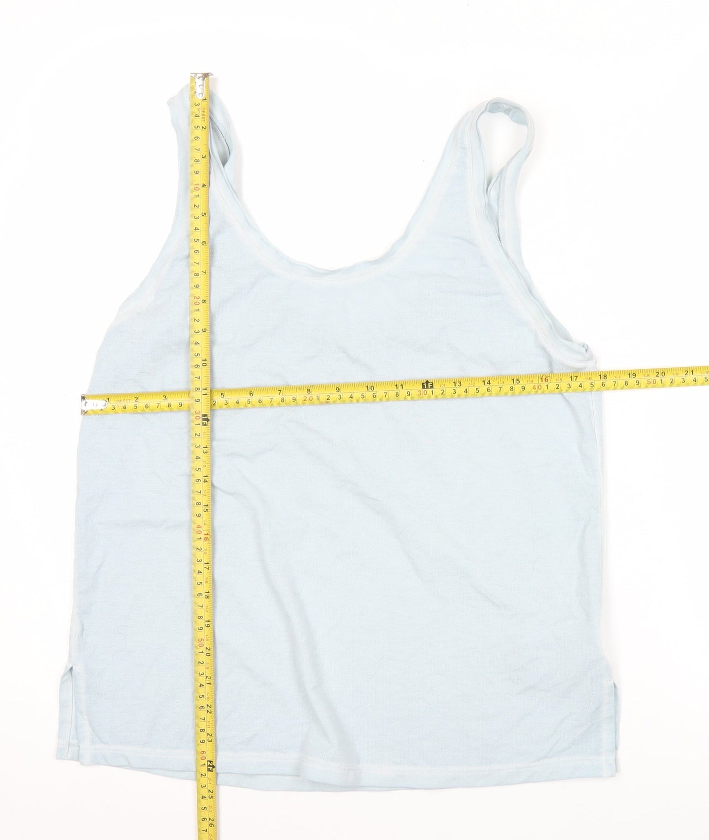 Nike Womens Blue Tank Top M Dri-Fit Athletic Gym Running Yoga