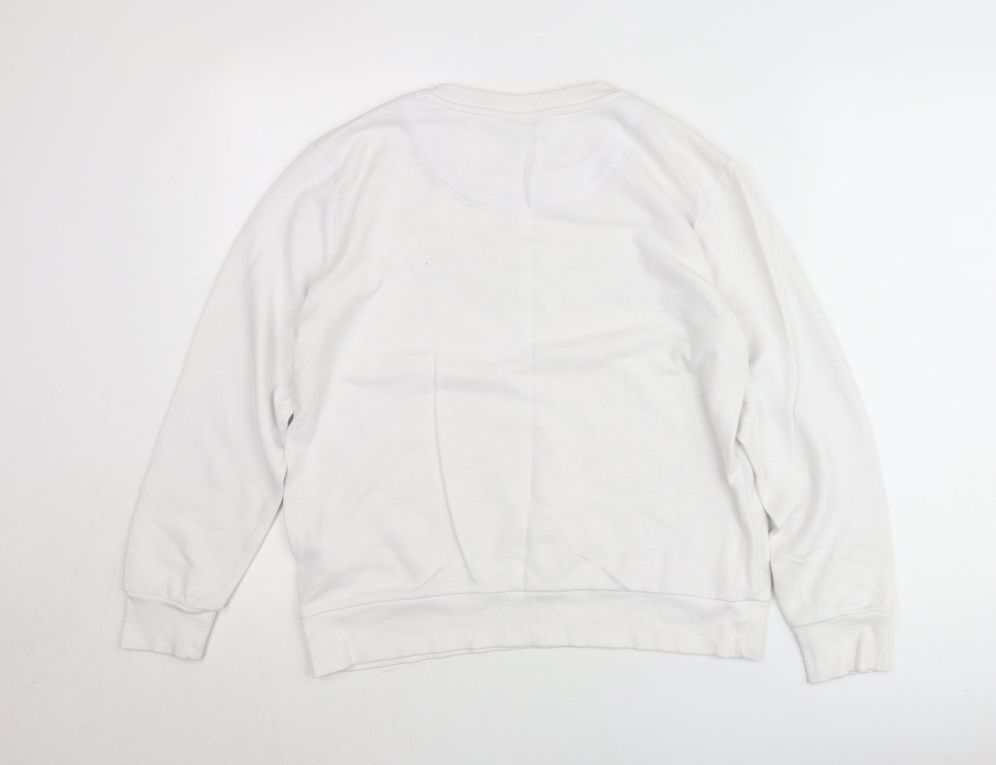 Womens UK Size S DKNY White Pullover Jumper