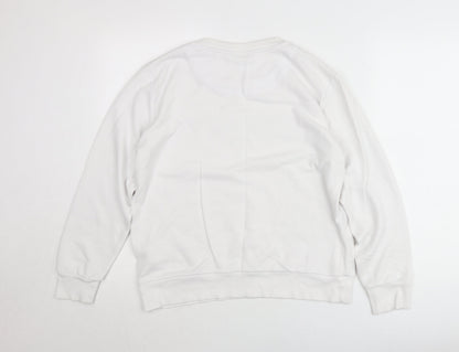 Womens UK Size S DKNY White Pullover Jumper