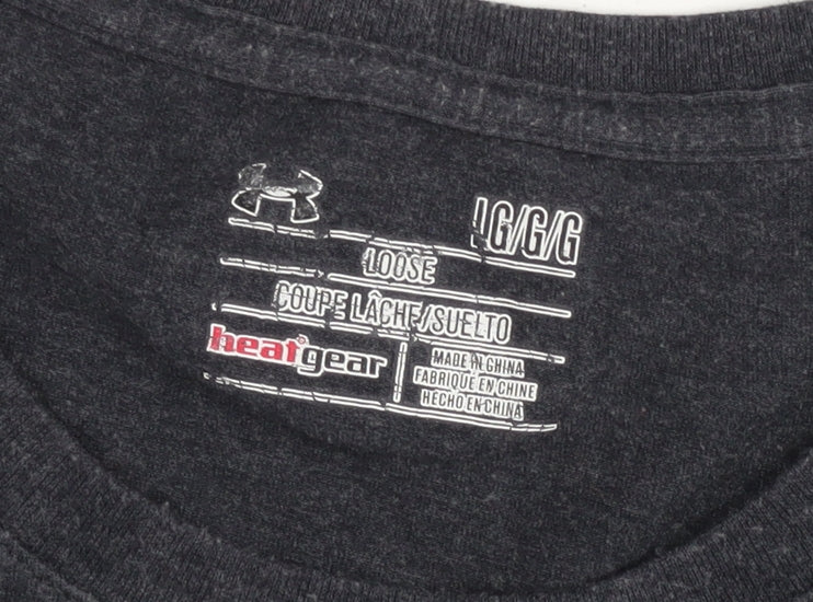 Under Armour Men's Black L HeatGear Graphic T-Shirt