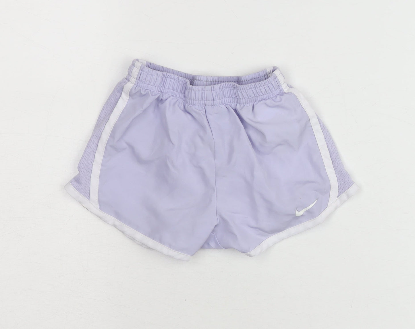 Nike Girls Purple Dri-FIT Active Shorts 2-3 Years Lightweight Sportswear
