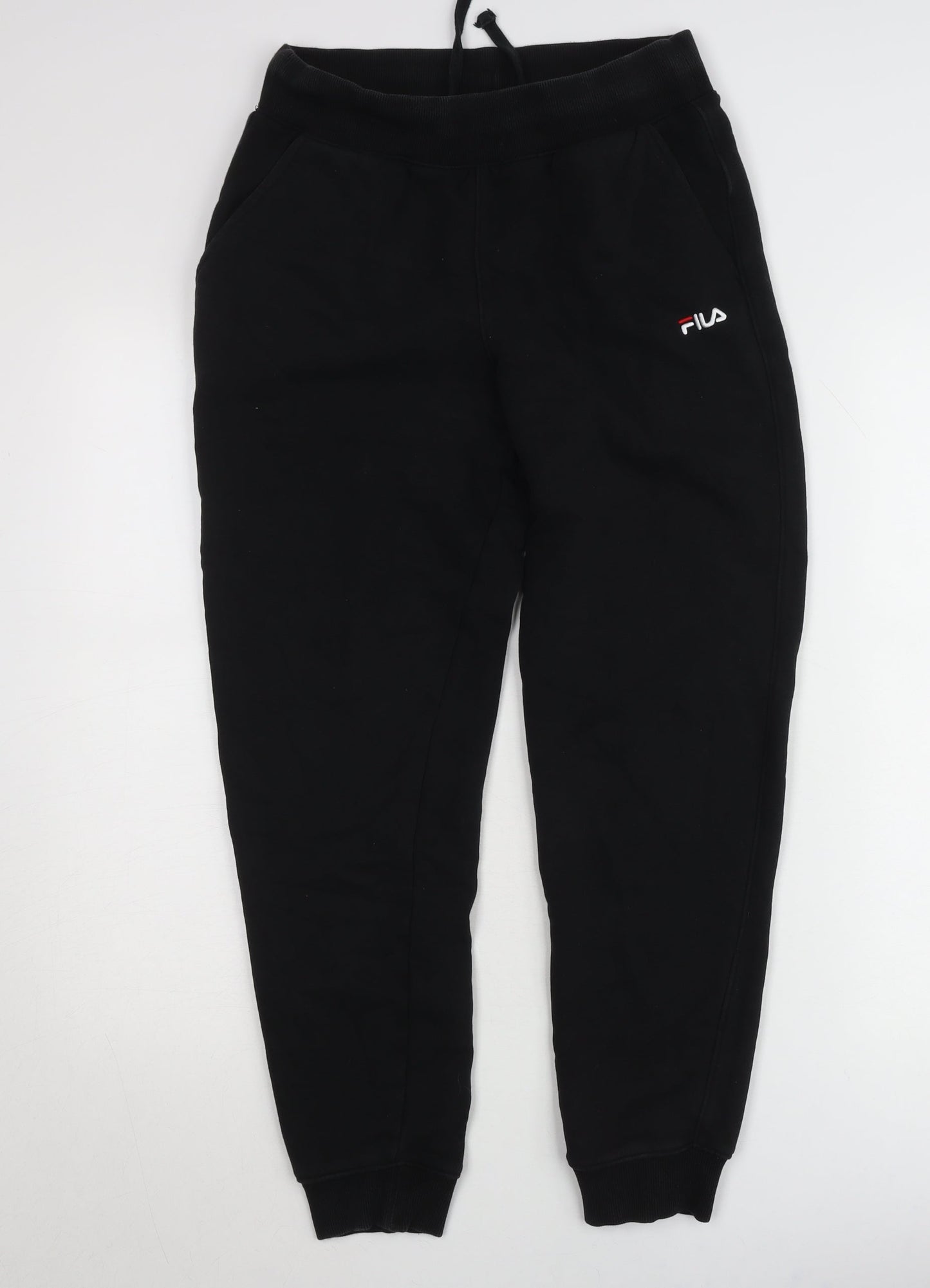 FILA Men’s Black Jogger Trousers Size S Regular Fit Sportswear