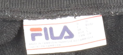 FILA Men’s Black Jogger Trousers Size S Regular Fit Sportswear