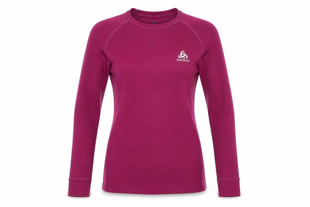 Front view of Odlo Teens Purple Slim Fit Long Sleeve jumper, size 12