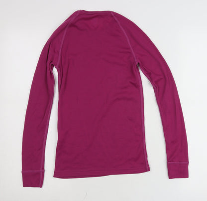 Odlo Teens Purple Slim Fit Long Sleeve Pullover Jumper Size 12