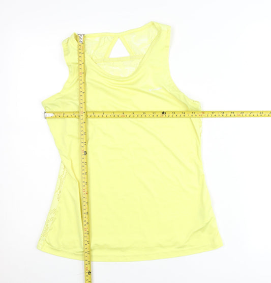 Columbia Womens Yellow Tank Top M Sleeveless Sports Summer