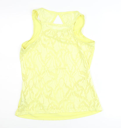 Columbia Womens Yellow Tank Top M Sleeveless Sports Summer