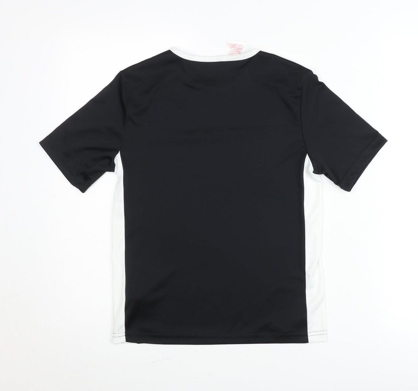 Adidas Boys Black 11-12Y Football Training T-Shirt Aeroready Sportswear