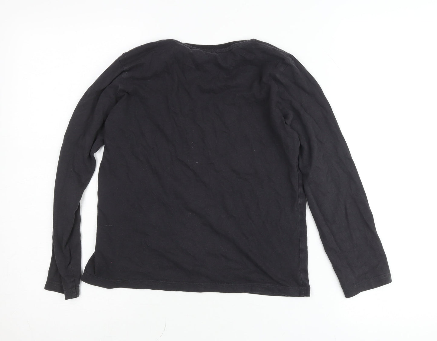 Marks and Spencer Teens Black Minecraft Long Sleeve T-Shirt Size 10