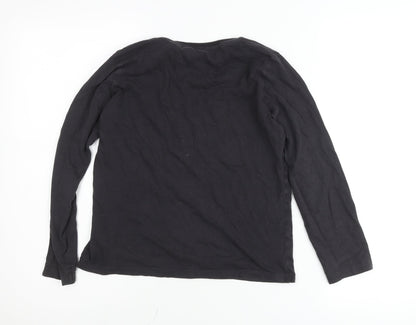 Marks and Spencer Teens Black Minecraft Long Sleeve T-Shirt Size 10