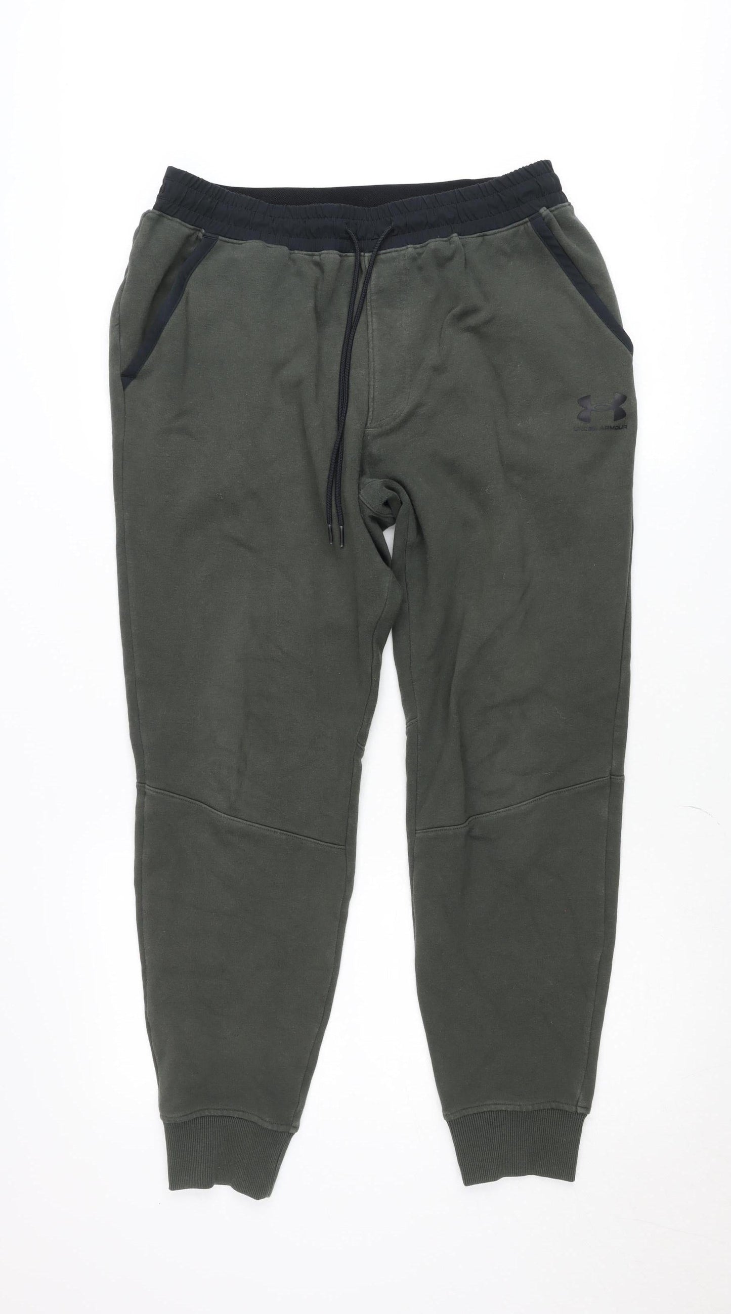 Under Armour Mens Green Jogger Fleece Sweatpants Trousers L