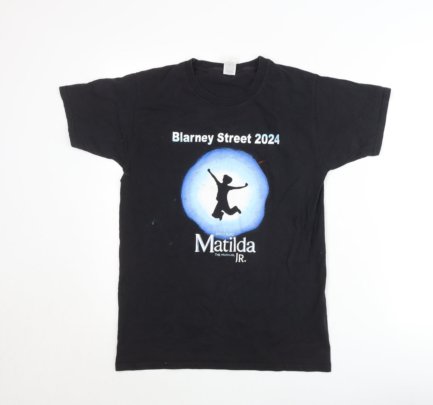Fruit of the Loom Women’s Black T-Shirt S Theatre Matilda JR Print