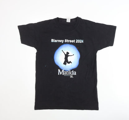Fruit of the Loom Women’s Black T-Shirt S Theatre Matilda JR Print