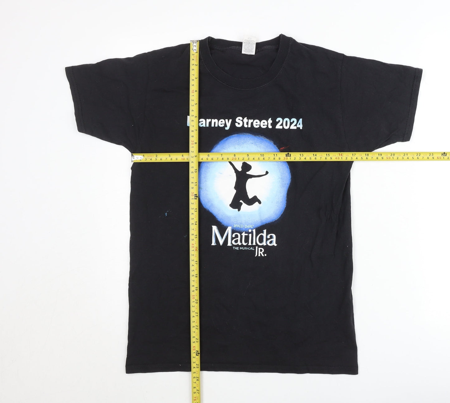 Fruit of the Loom Women’s Black T-Shirt S Theatre Matilda JR Print