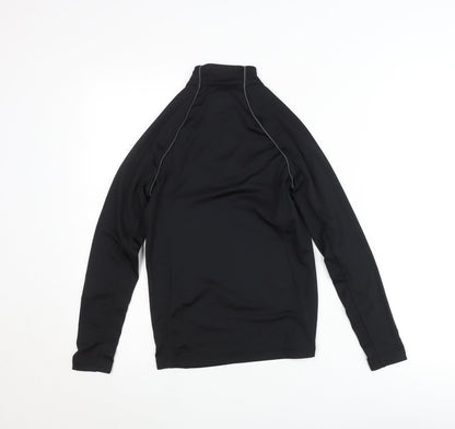 Nevica Teens Black 12 Slim Athletic Ski 1/4 Zip Sweatshirt