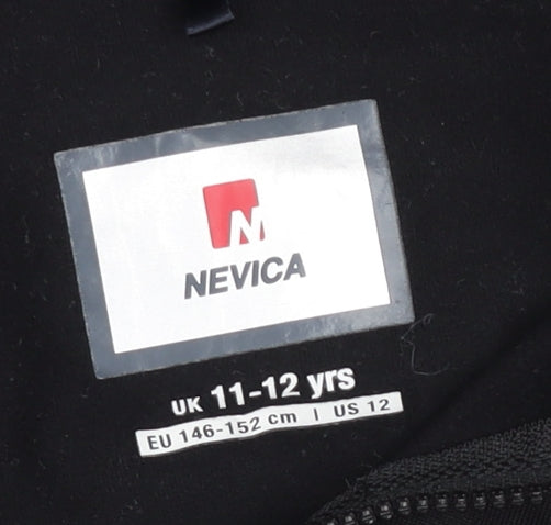 Nevica Teens Black 12 Slim Athletic Ski 1/4 Zip Sweatshirt