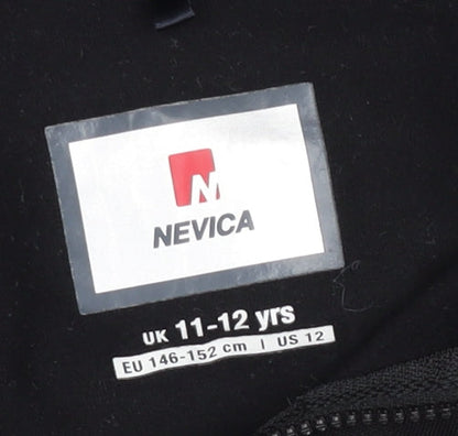 Nevica Teens Black 12 Slim Athletic Ski 1/4 Zip Sweatshirt