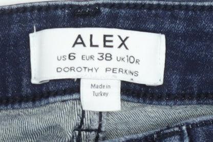 Dorothy Perkins Women’s Blue Skinny Jeans UK 10 Alex High Rise