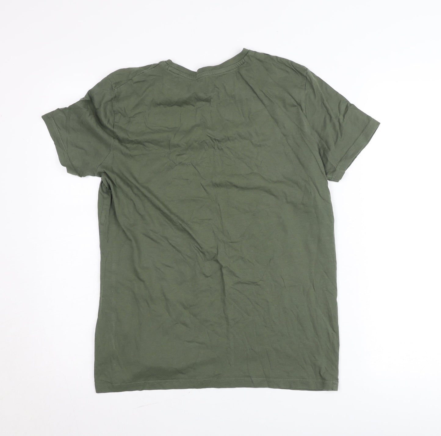 Nicce Teens Green 16 Plus Crew Neck Logo Short Sleeve T-Shirt