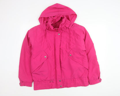 Marks and Spencer Women’s Pink Parka Jacket Size 10 Hooded Lined