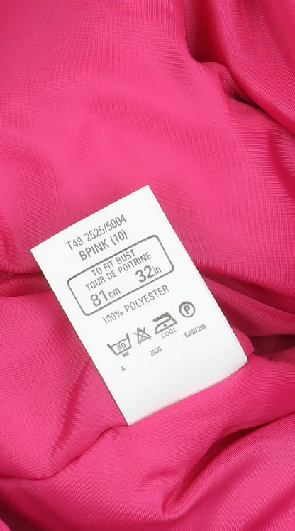 Marks and Spencer Women’s Pink Parka Jacket Size 10 Hooded Lined