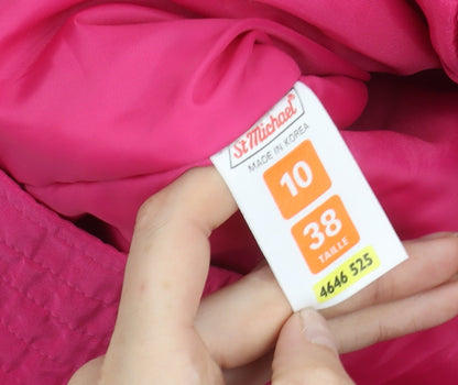Marks and Spencer Women’s Pink Parka Jacket Size 10 Hooded Lined