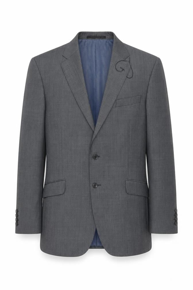 Marks and Spencer Men’s Grey Wool Suit Jacket 42L Classic Fit