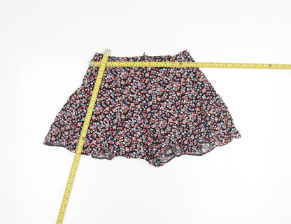 New Look Womens Multicoloured Floral Culotte Shorts Size 8