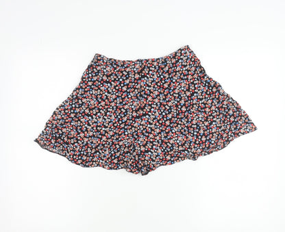 New Look Womens Multicoloured Floral Culotte Shorts Size 8