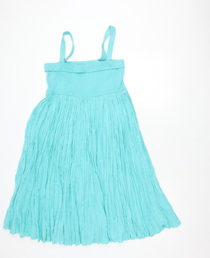 Garella Women’s Blue A-Line Knee Length Summer Dress Size 2