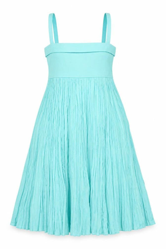 Garella Women’s Blue A-Line Knee Length Summer Dress Size 2
