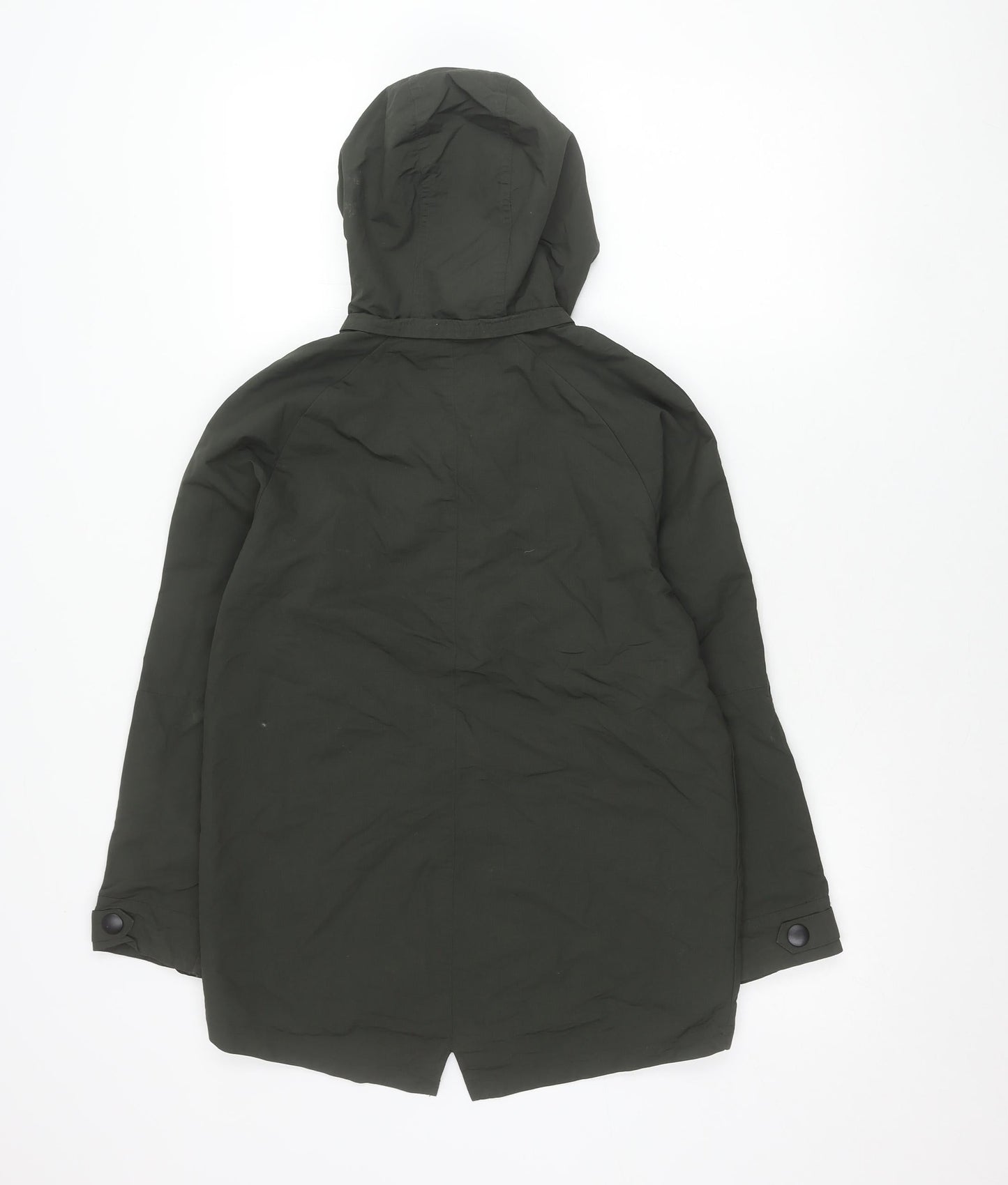 Next Girls Green Hooded Parka Coat Age 11 Years Mid-Length Winter Jacket