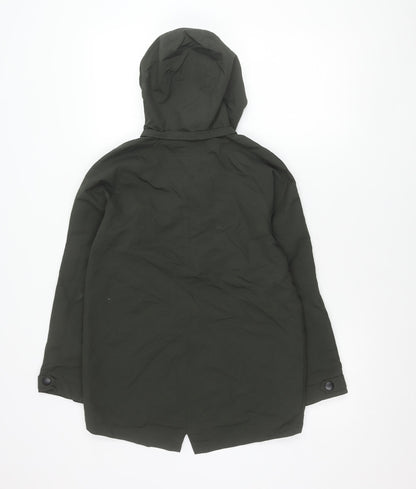 Next Girls Green Hooded Parka Coat Age 11 Years Mid-Length Winter Jacket