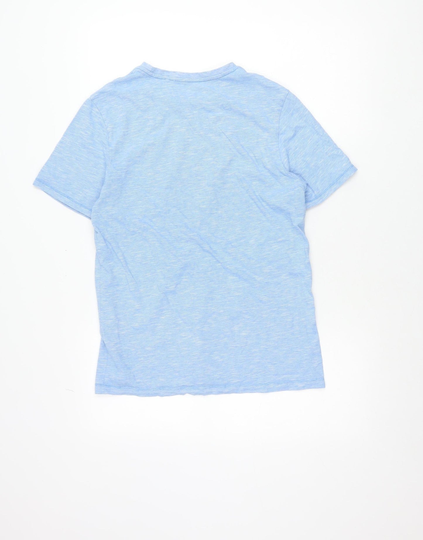 Next Men Blue S Regular Fit Cotton Graphic Surf T-Shirt