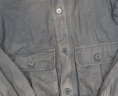 Adidas Mens Black Small Cotton Bomber Jacket with Pockets