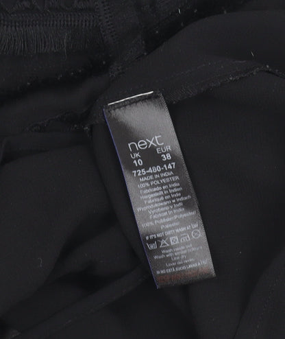 Next Petite Women’s Black Sleeveless Tunic Blouse Size 10