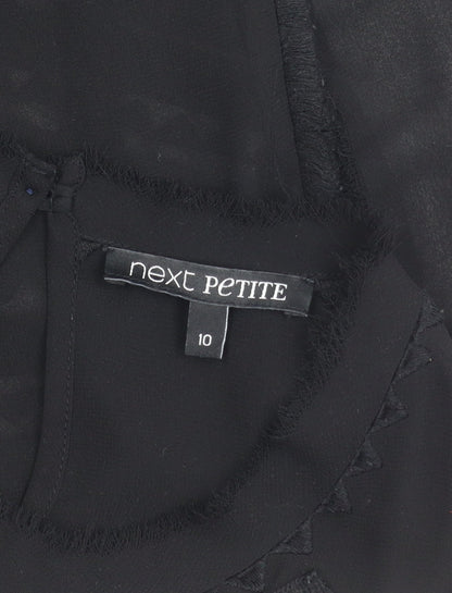Next Petite Women’s Black Sleeveless Tunic Blouse Size 10