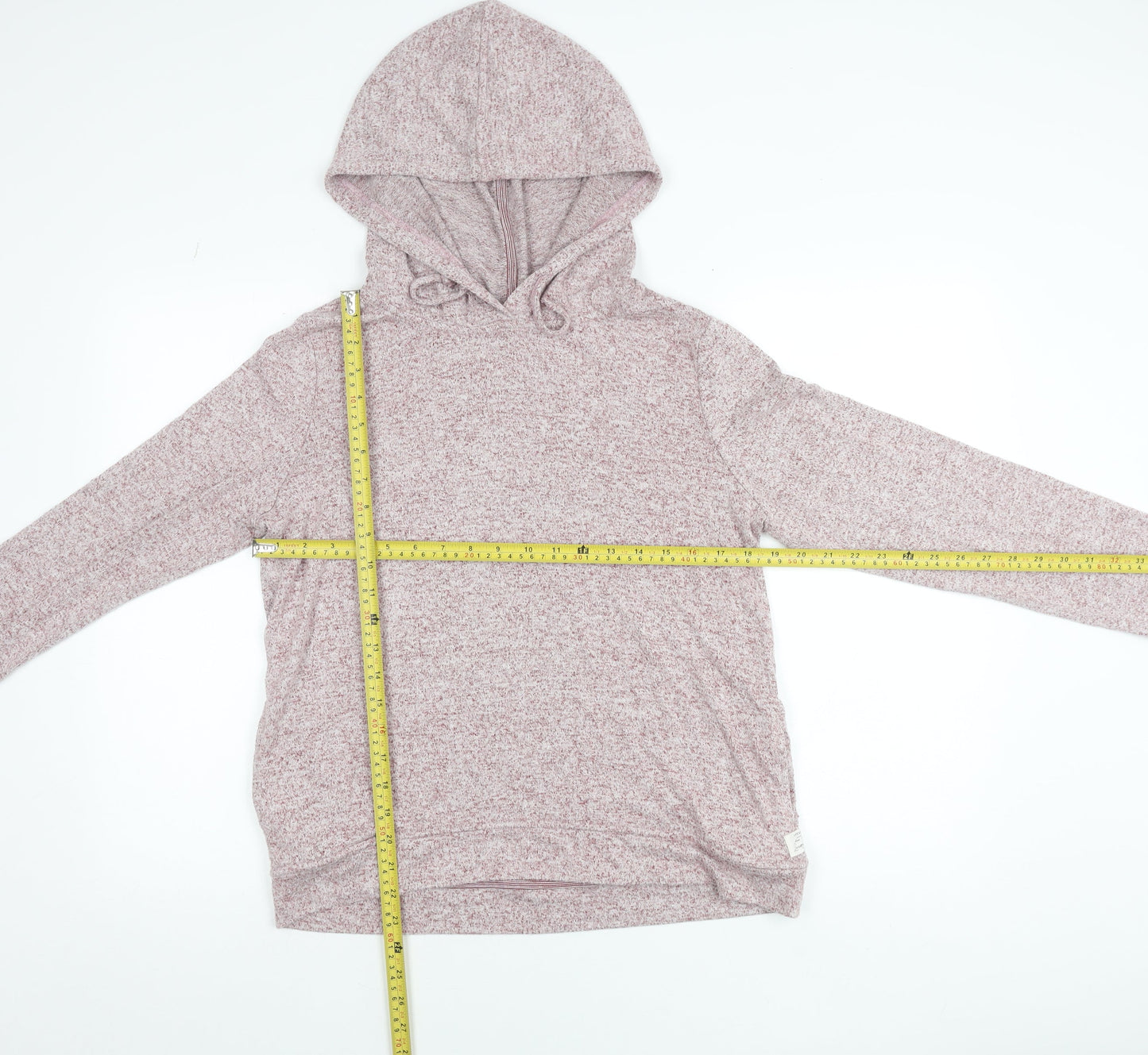 Womens UK Size 12 Fat Face Pink Pullover Hoodie