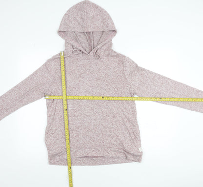 Womens UK Size 12 Fat Face Pink Pullover Hoodie