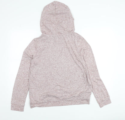 Womens UK Size 12 Fat Face Pink Pullover Hoodie