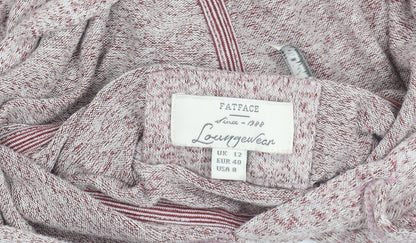 Womens UK Size 12 Fat Face Pink Pullover Hoodie