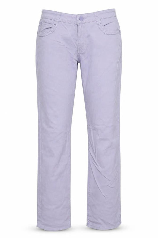 KY Création Womens Purple Straight Jeans XL Cotton Stretch