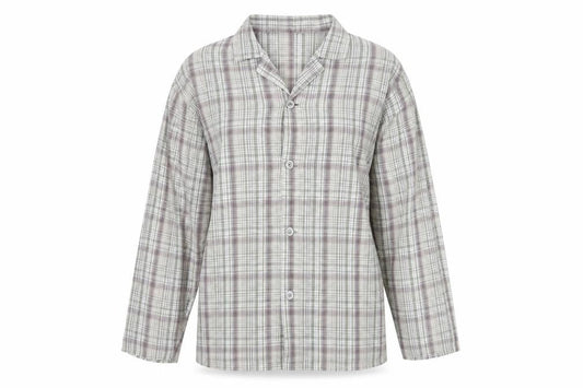 Marks and Spencer Womens Multicoloured Plaid Button-Up Shirt L