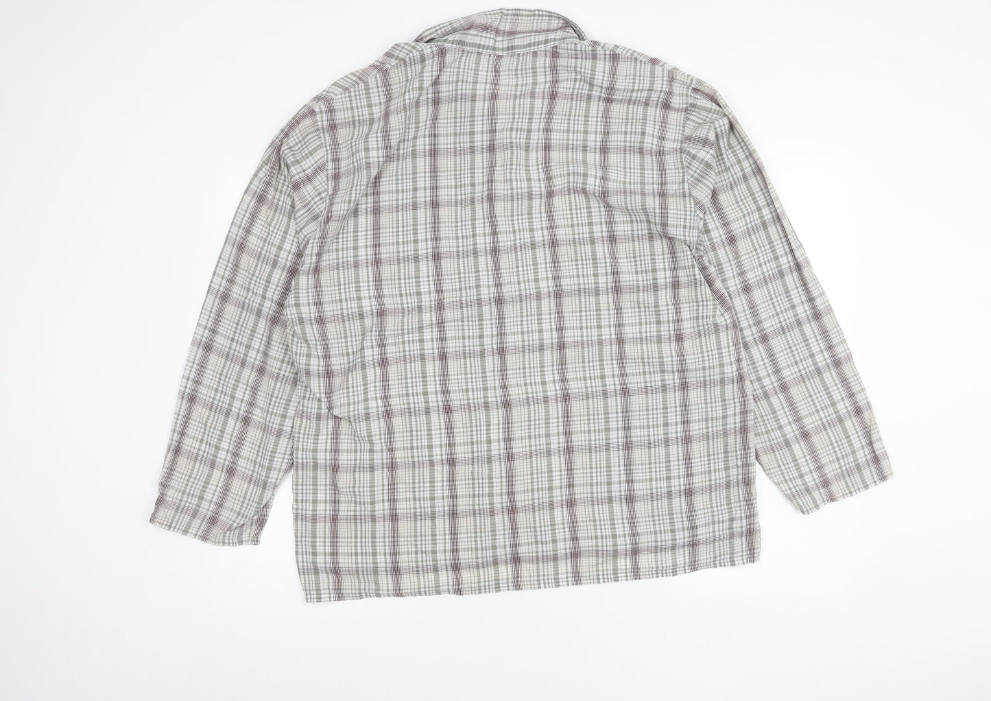 Marks and Spencer Womens Multicoloured Plaid Button-Up Shirt L