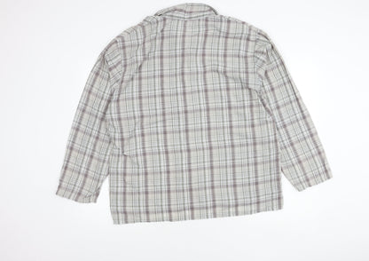 Marks and Spencer Womens Multicoloured Plaid Button-Up Shirt L