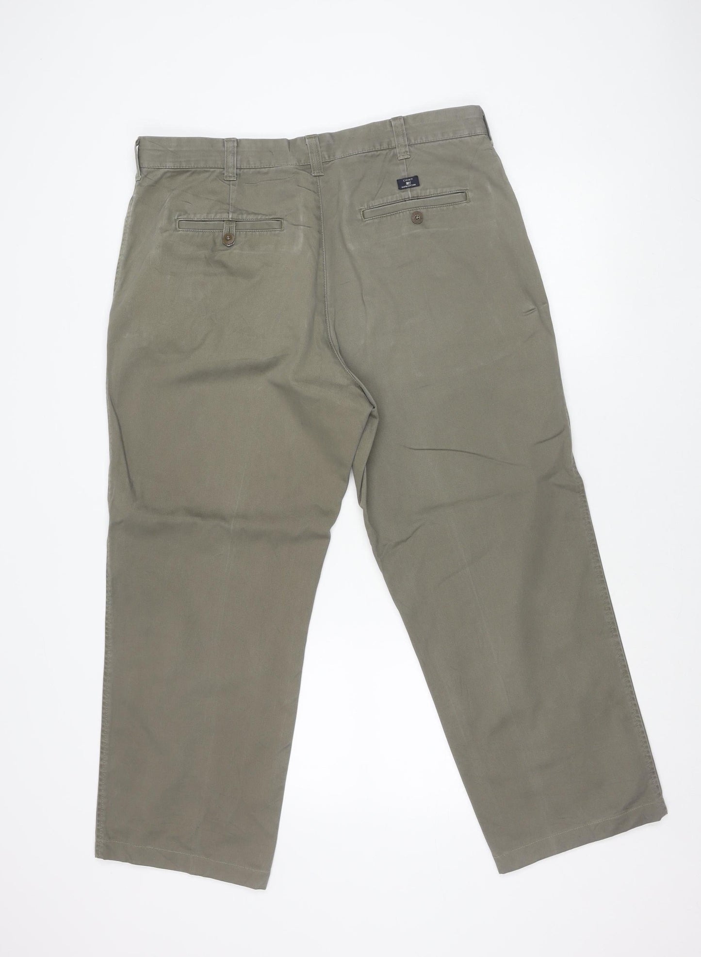 Marks and Spencer Unisex Adults Brown Chino Trousers L 38W 29L