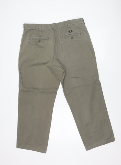 Marks and Spencer Unisex Adults Brown Chino Trousers L 38W 29L