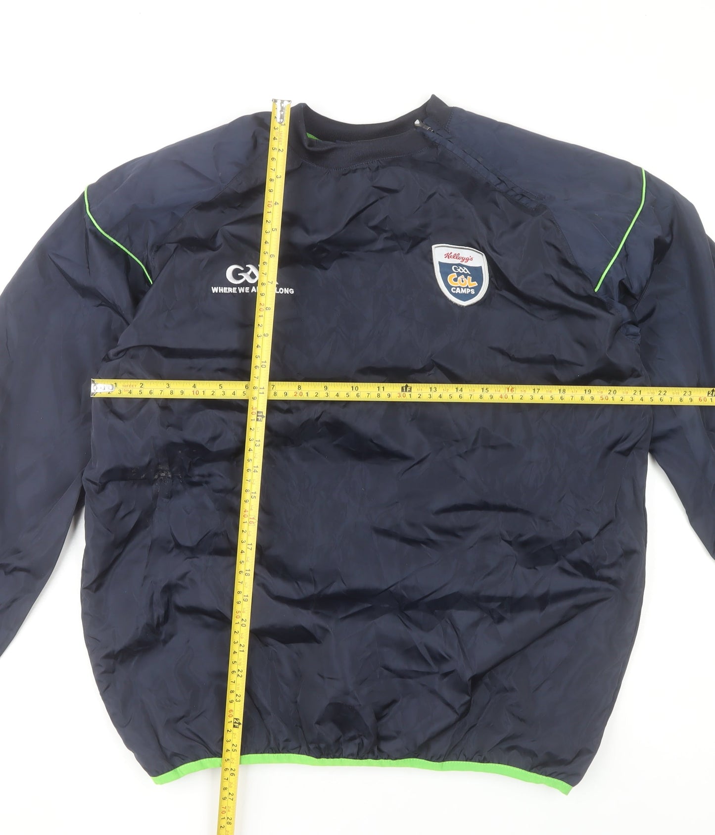 Azzurri Sport Men’s Blue Coach Pullover Jersey Top L