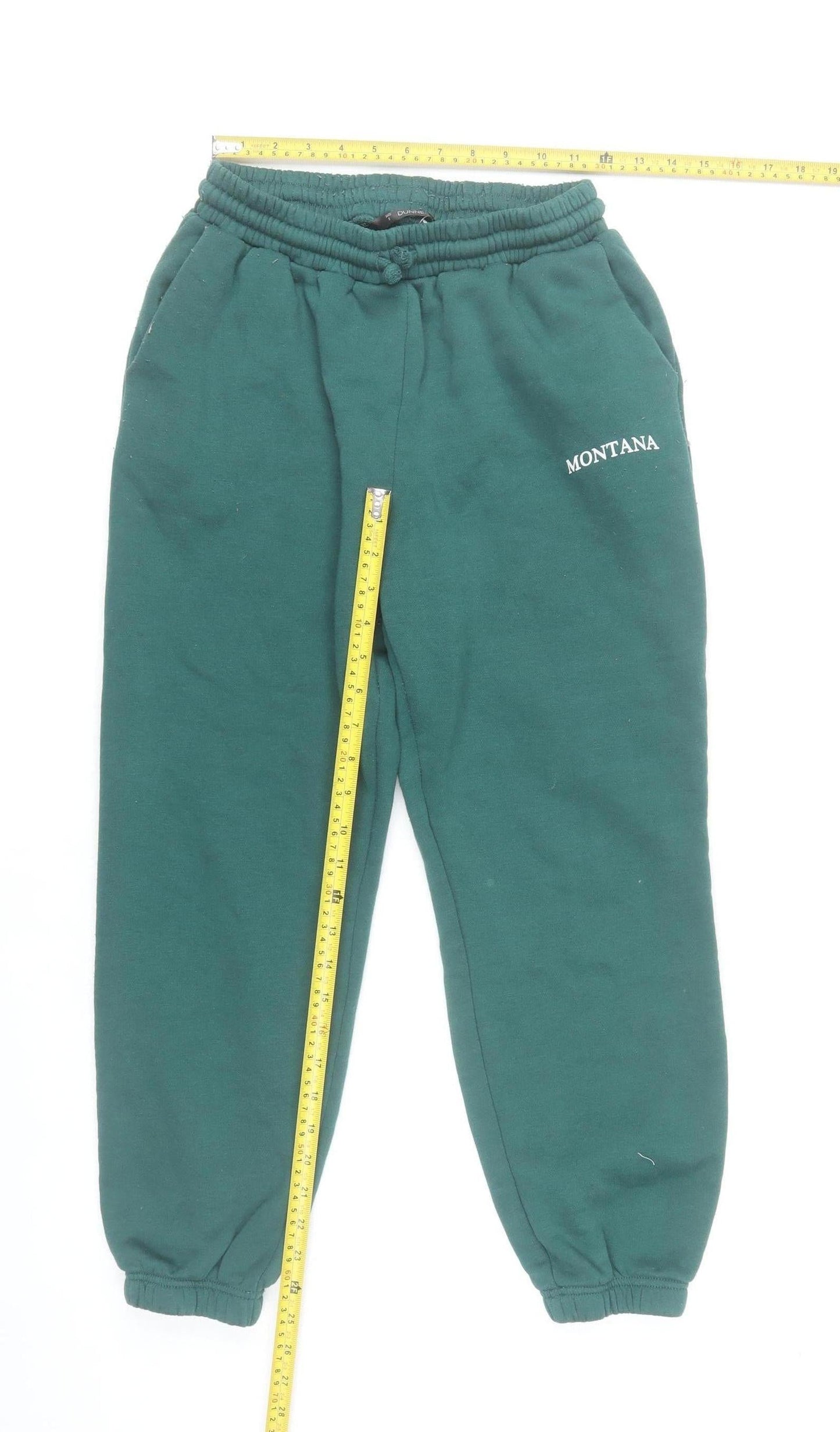 Dunnes Stores Women’s Green Sweatpants Size S Elastic Waist Logo