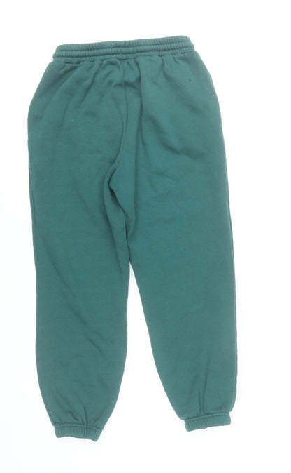 Dunnes Stores Women’s Green Sweatpants Size S Elastic Waist Logo